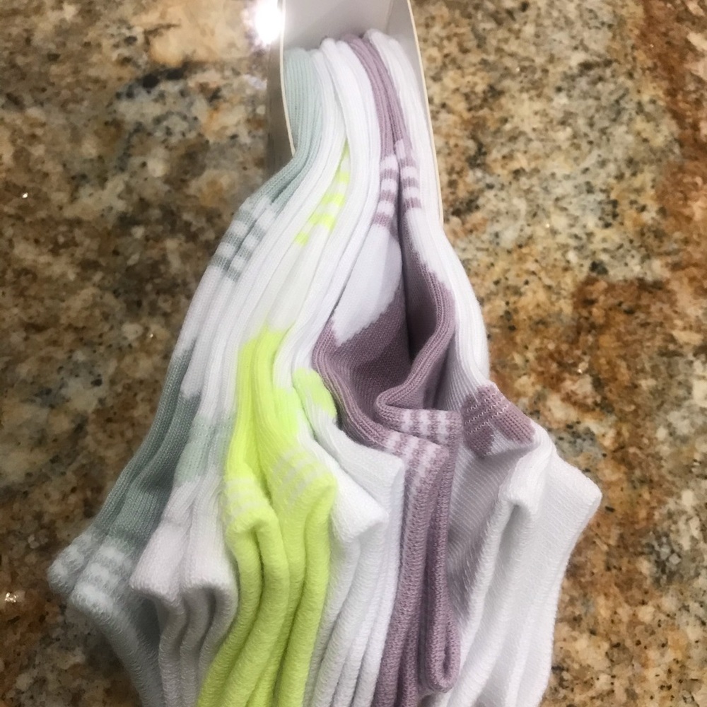 Adidas neon new no show socks size 5-10 women - Picture 6 of 8